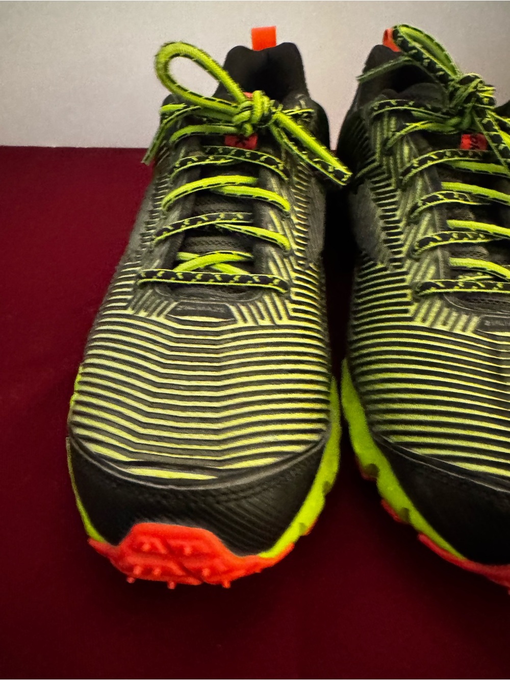 Reebok Zigmaze Lime Running Sneaker Men 9 Athletic Marathon Neon Zigtech EUC - Picture 9 of 16